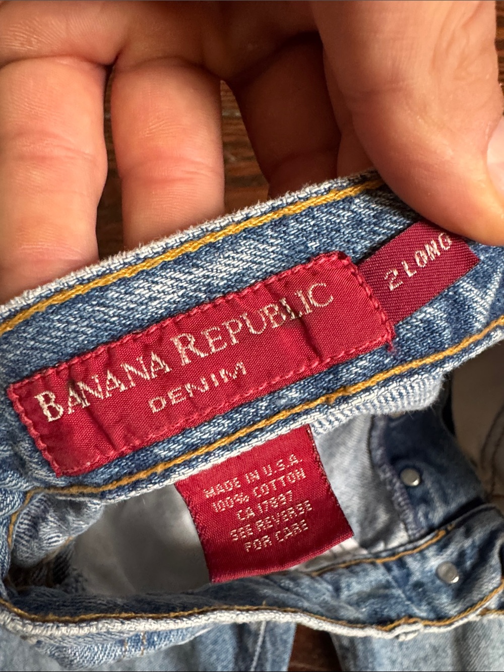 Vintage 90s Banana Republic Light Blue Straight-Leg Women’s Jeans Size 2 Long - Picture 2 of 8